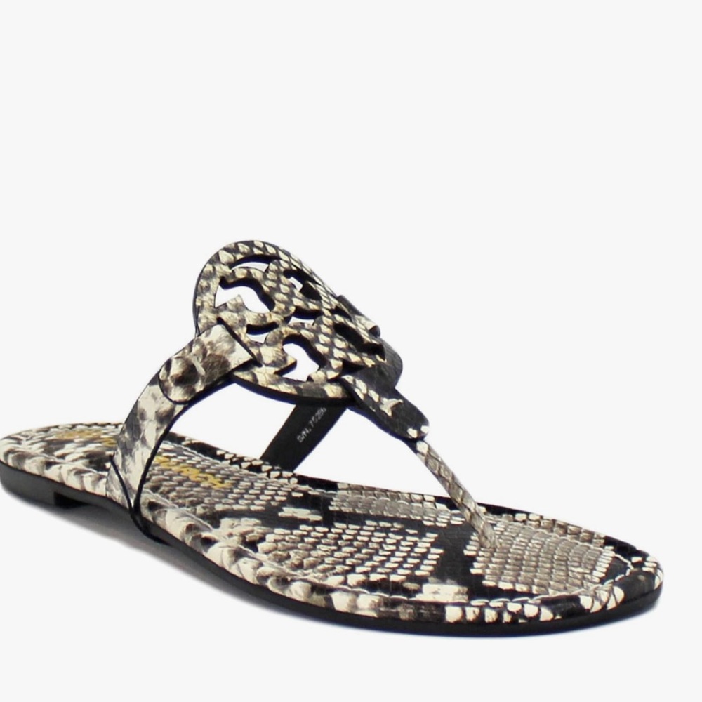 Tory Burch Miller Snakeskin Pattern sandal
